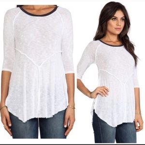 Free People Weekends Gauze Layer Top (NWT)